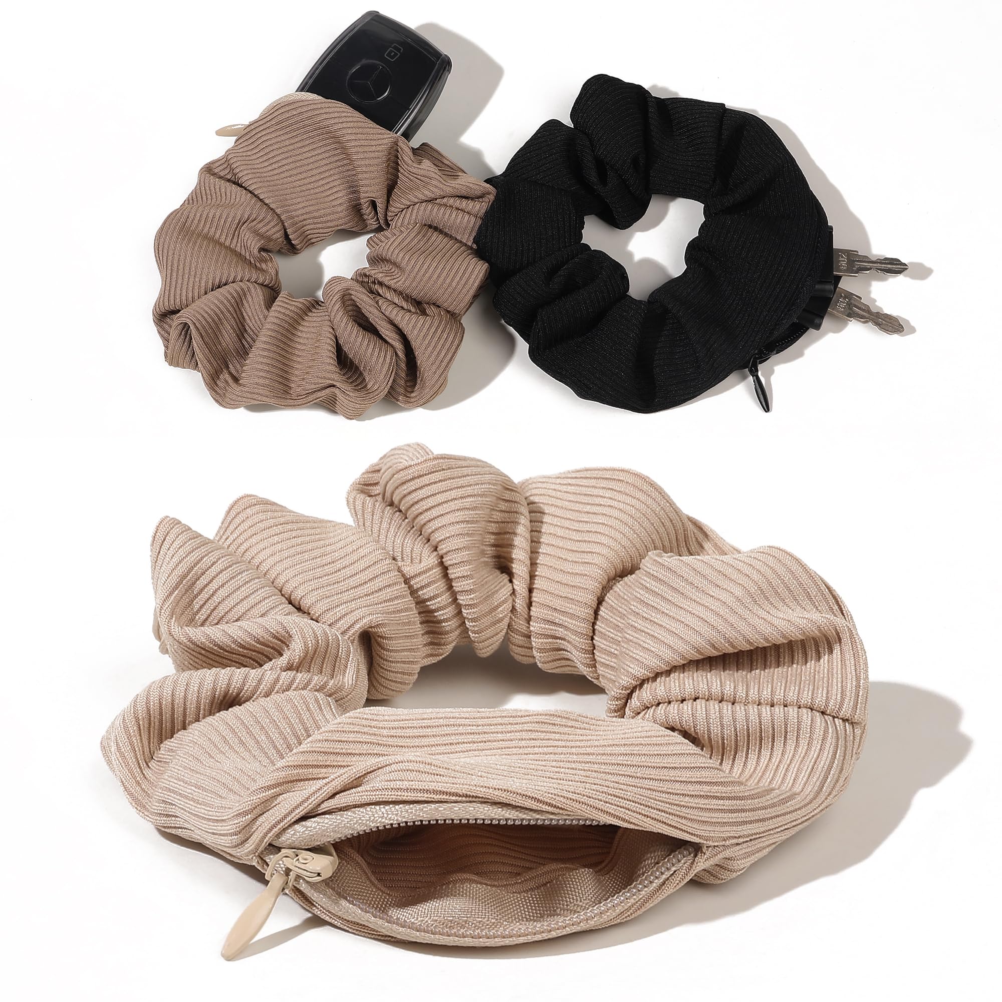Ivyu assorted color scrunchies grouped displaying styling options