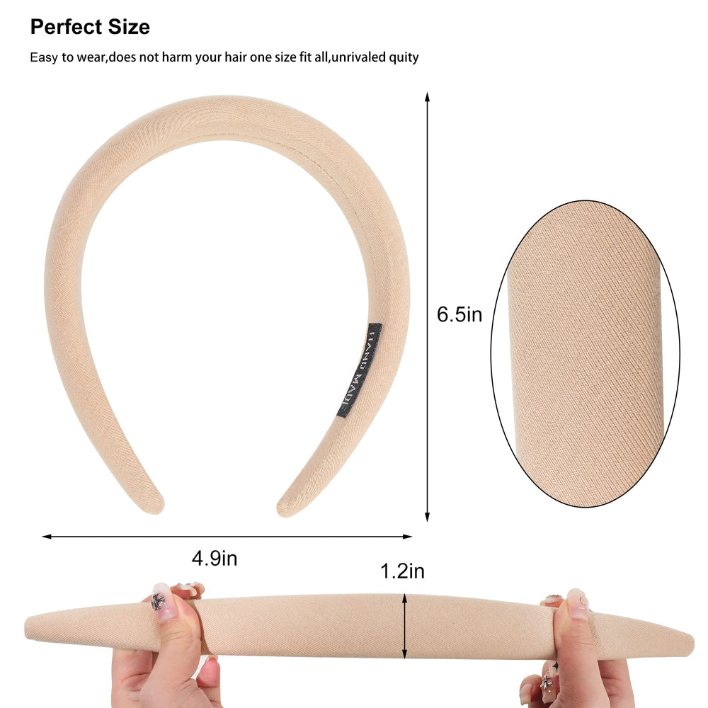 Ivyu side profile of padded headband demonstrating comfortable height and shape