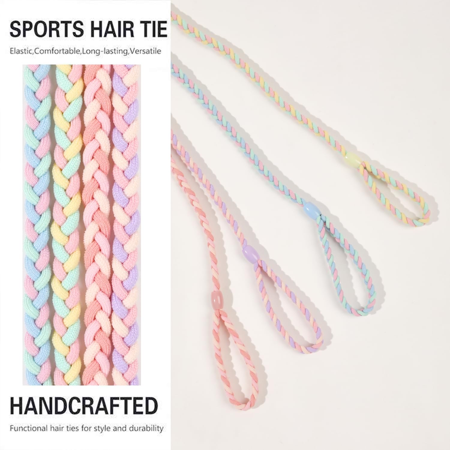 Ivyu hair tie securing a ponytail during gym workout for reliable hold
