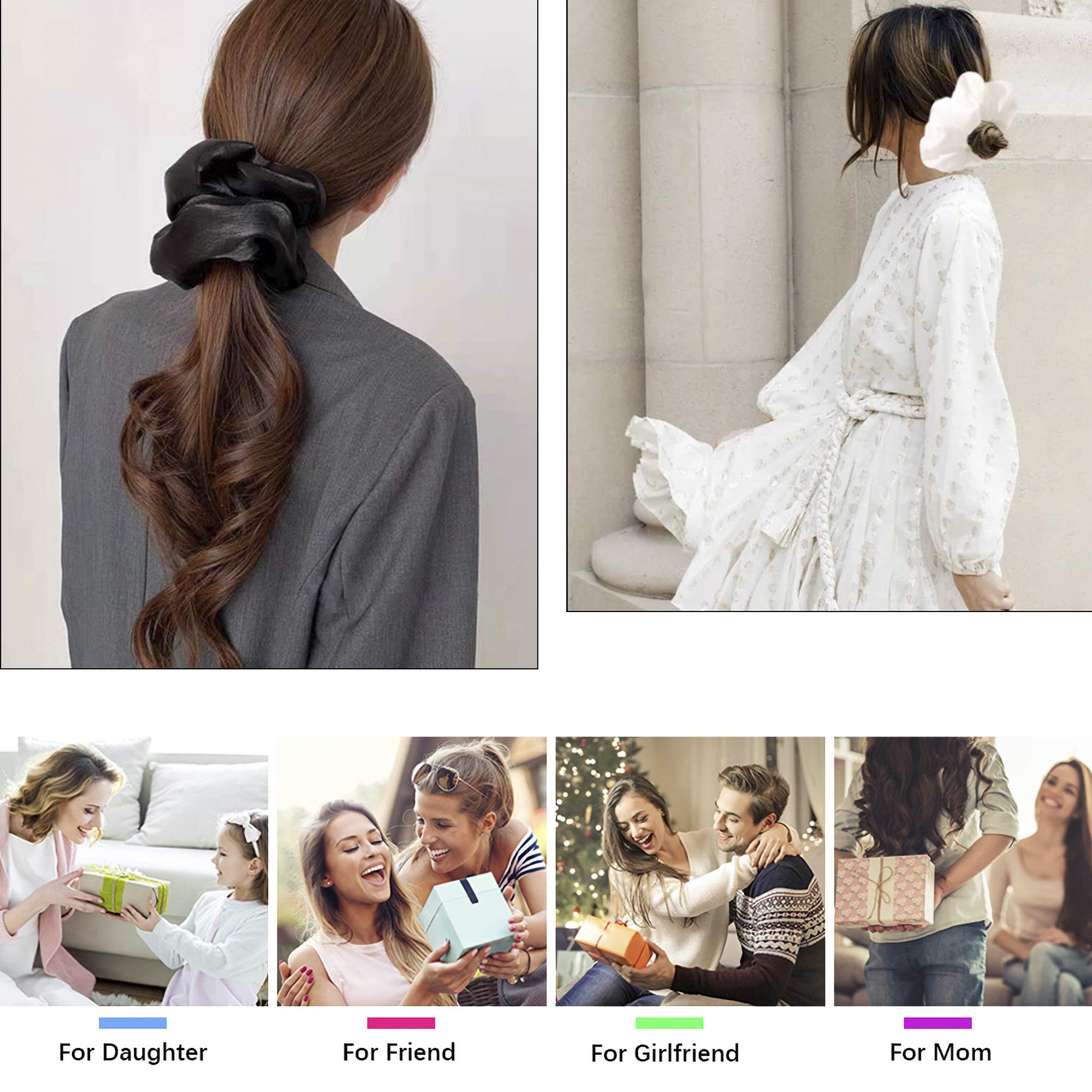 Ivyu scrunchie securing thick curly hair with even pressure