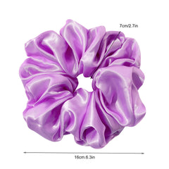Ivyu scrunchie fabric texture closeup highlighting smooth satin and reduced friction
