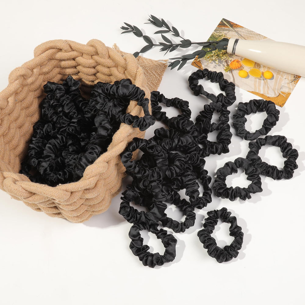 Ivyu scrunchie wrapped multiple times on thick hair for strong hold