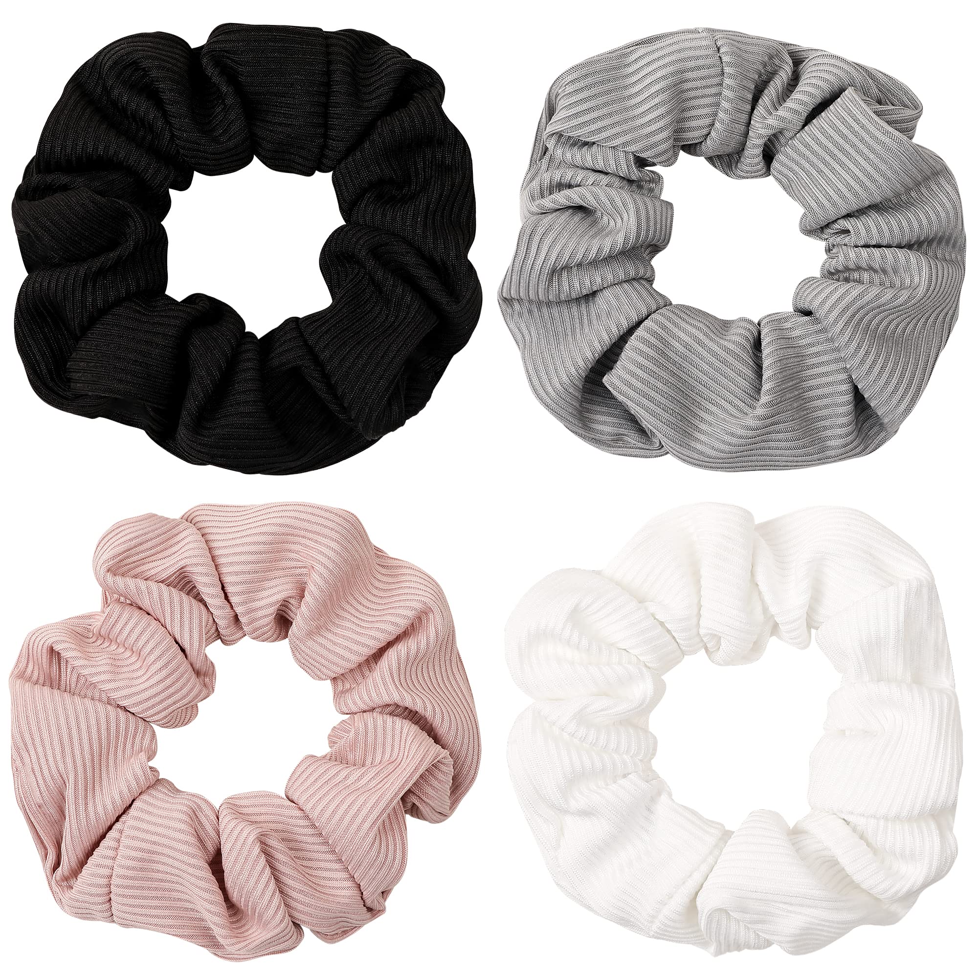 Ivyu scrunchies grouped showing colors and soft texture, versatile styling benefit