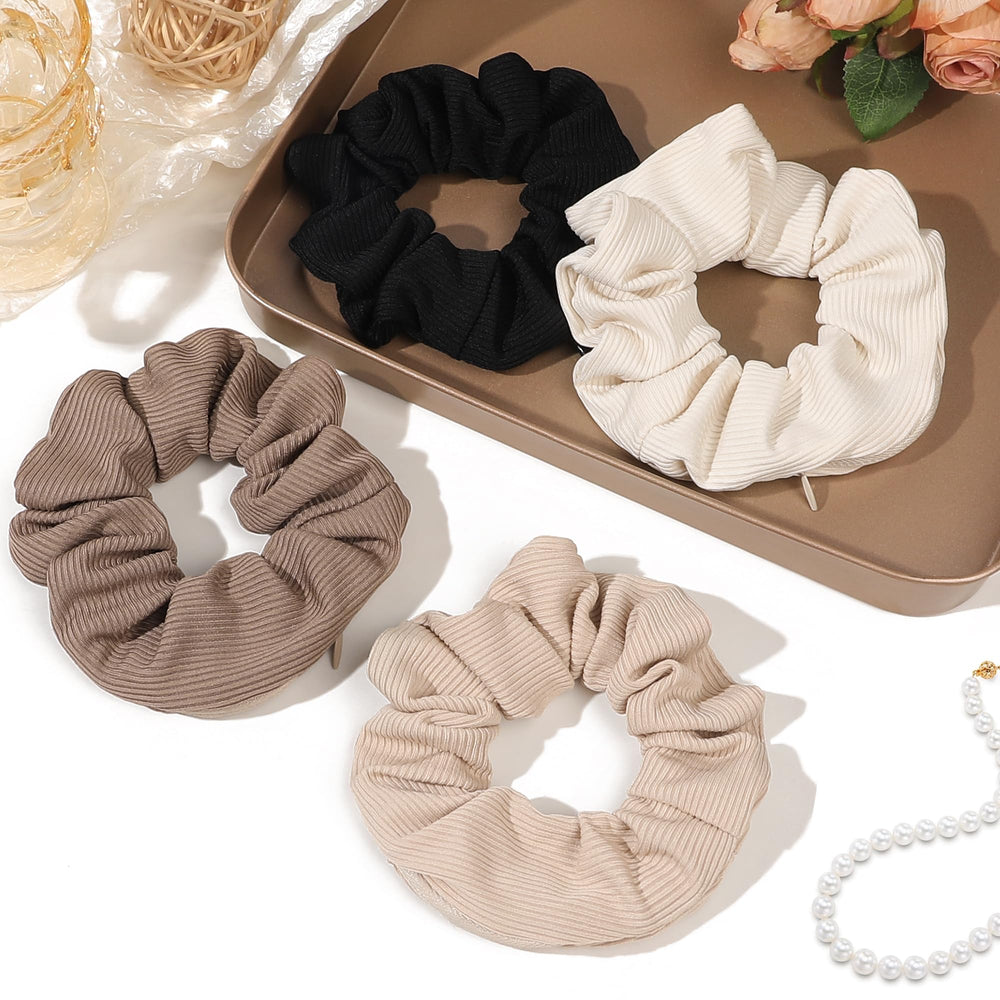 Ivyu scrunchie worn on wrist illustrating hands-free carry benefit