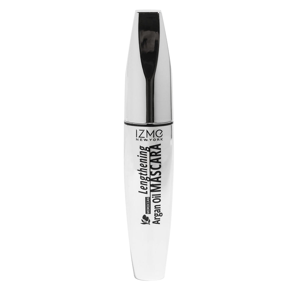 IZME New York mascara front packaging showing black tube and product volume, sleek benefit