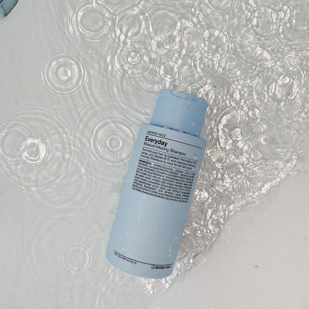 J Beverly Hills close-up of shampoo lather texture demonstrating rich foam and gentle cleansing