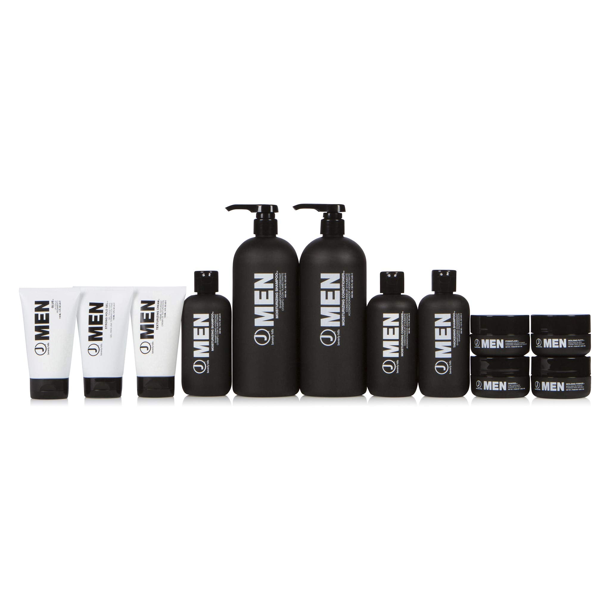 J Beverly Hills ingredients display with olives and castor seeds, nourishing shine benefit