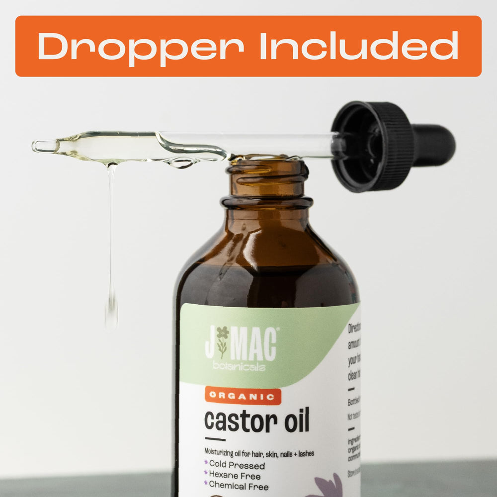 J MAC BOTANICALS label close-up showing USDA organic certification detail