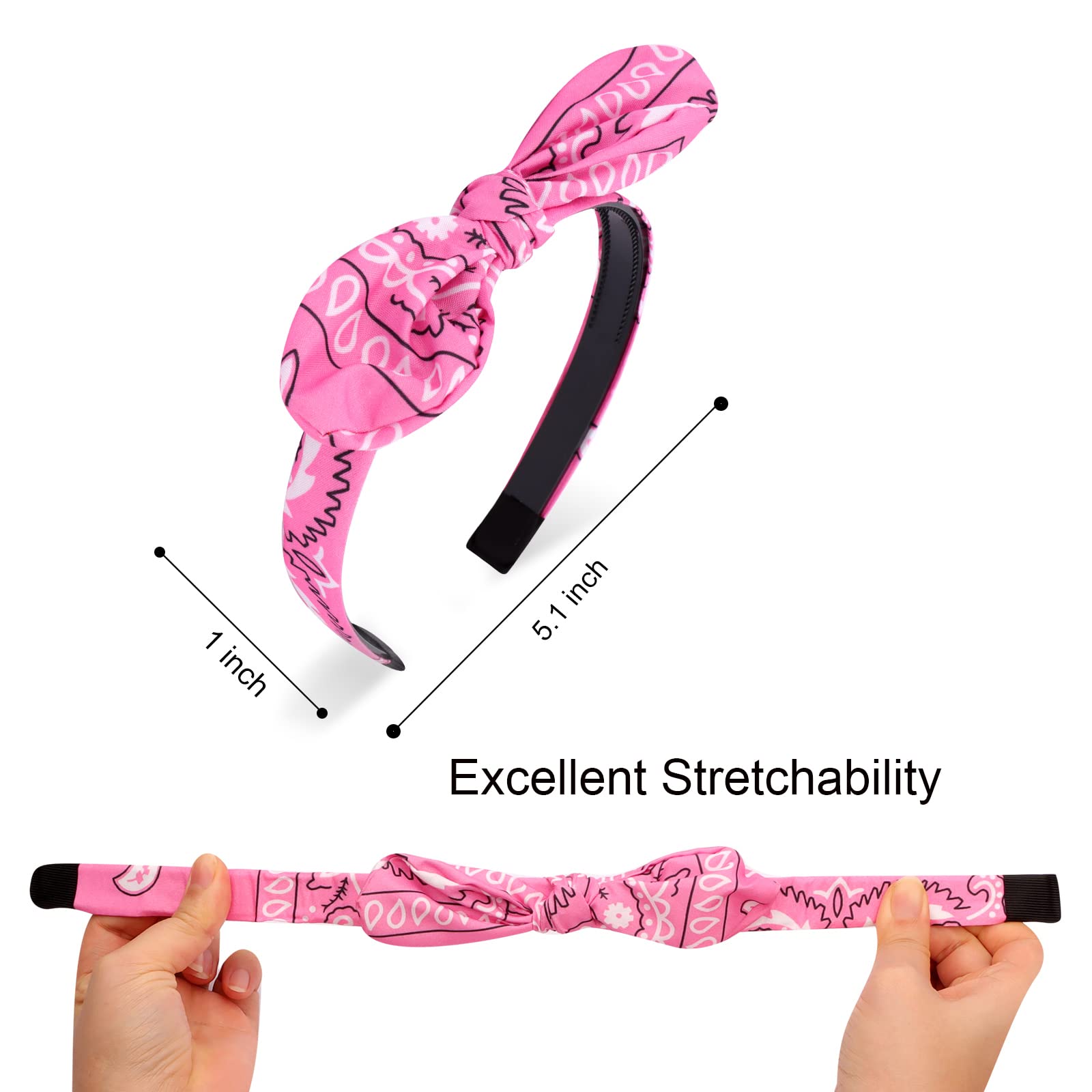 Jaciya headband styled with casual outfit, coordinates with multiple looks