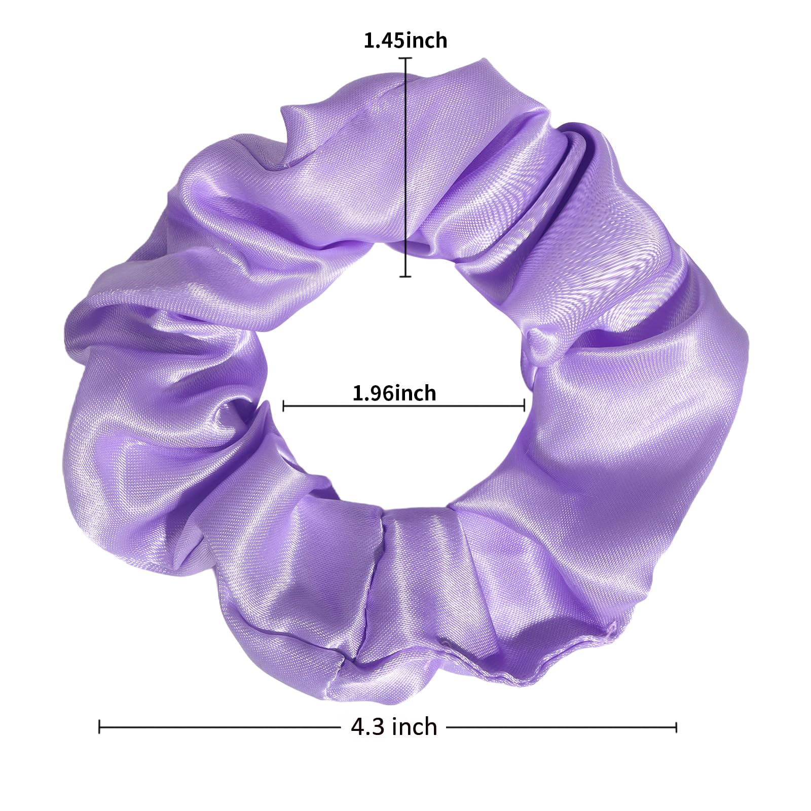 Jaciya scrunchie held in hand to show scale and easy portability