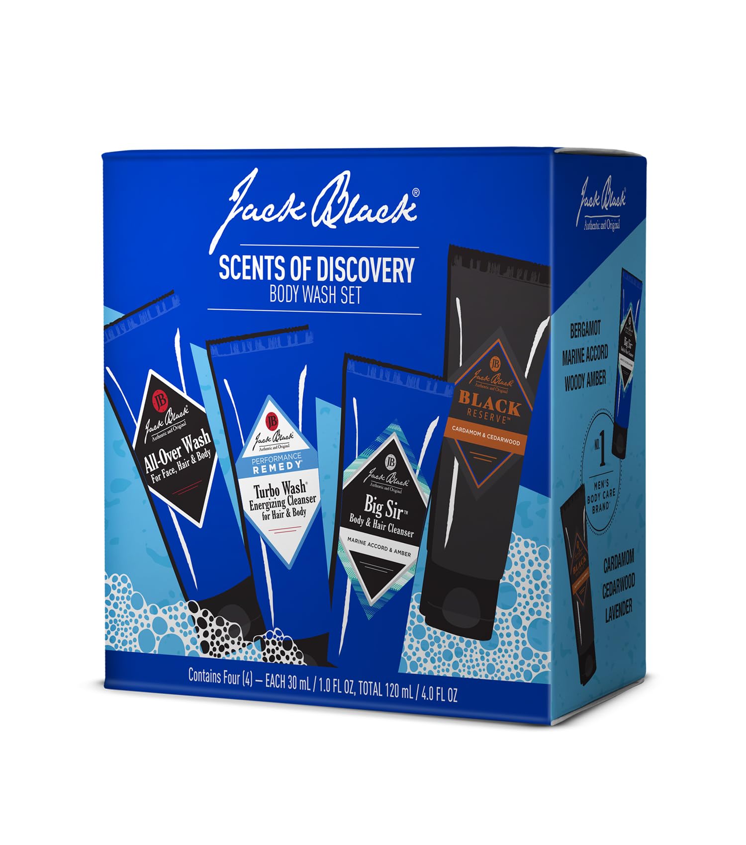 Jack Black Black Reserve label detail highlighting scent and premium finish