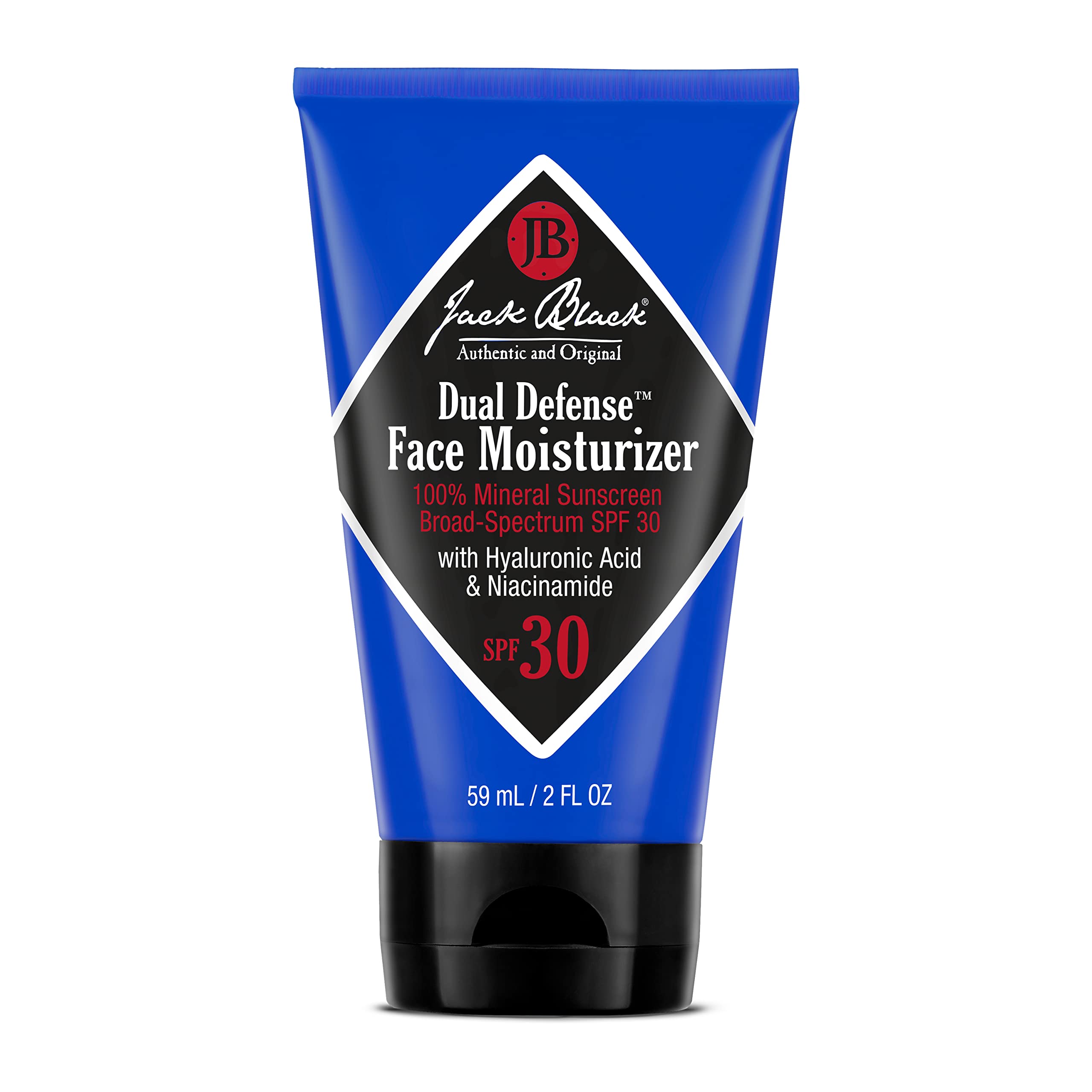 Jack Black front pump bottle showing product design and easy dispensing benefit