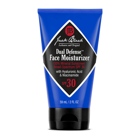 Jack Black front pump bottle showing product design and easy dispensing benefit