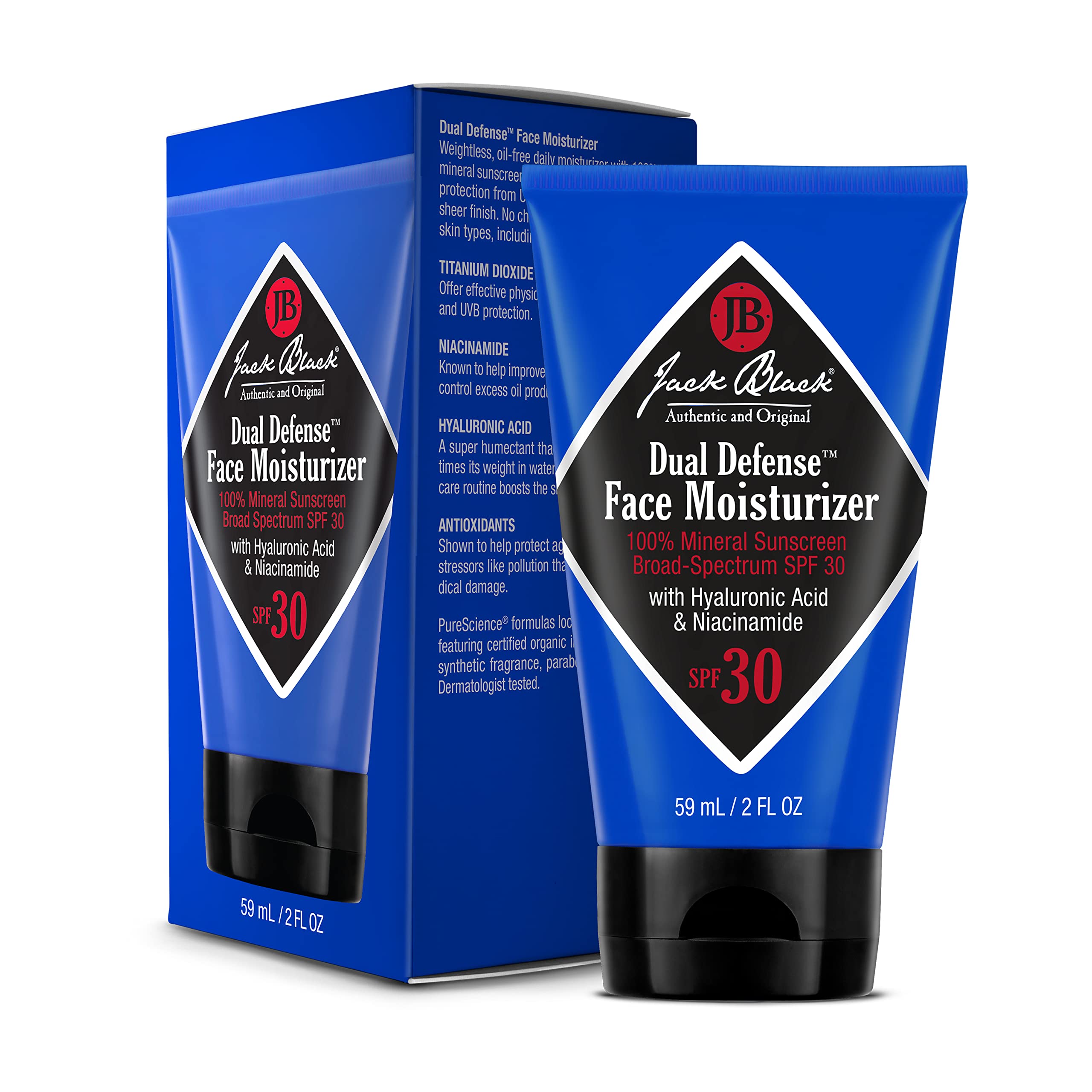 Jack Black close-up texture showing lightweight, non-greasy moisturizer benefit