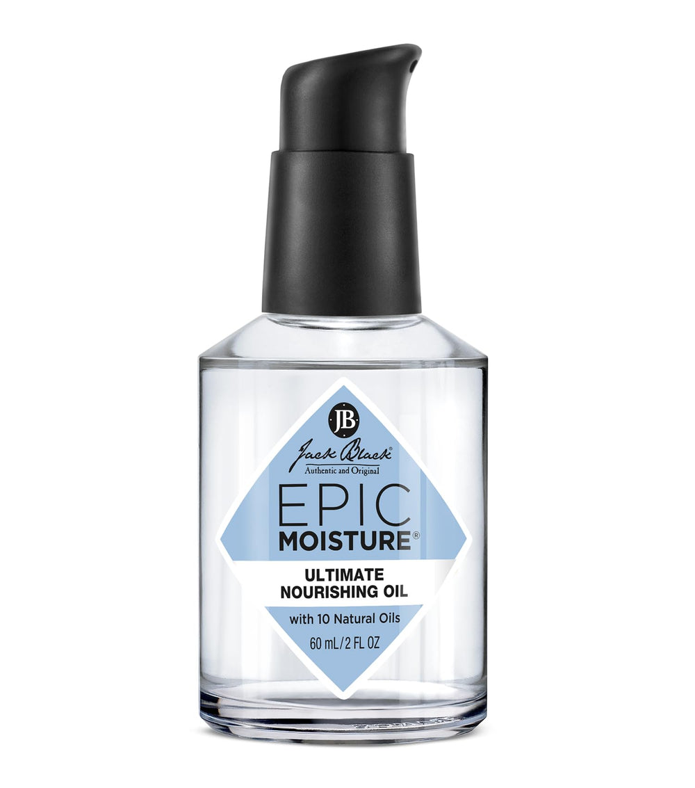 Jack Black front bottle view showing label and clear 2 fl oz packaging benefits hydration