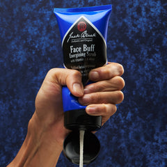 Jack Black close-up of scrub texture highlighting bamboo particles for gentle exfoliation