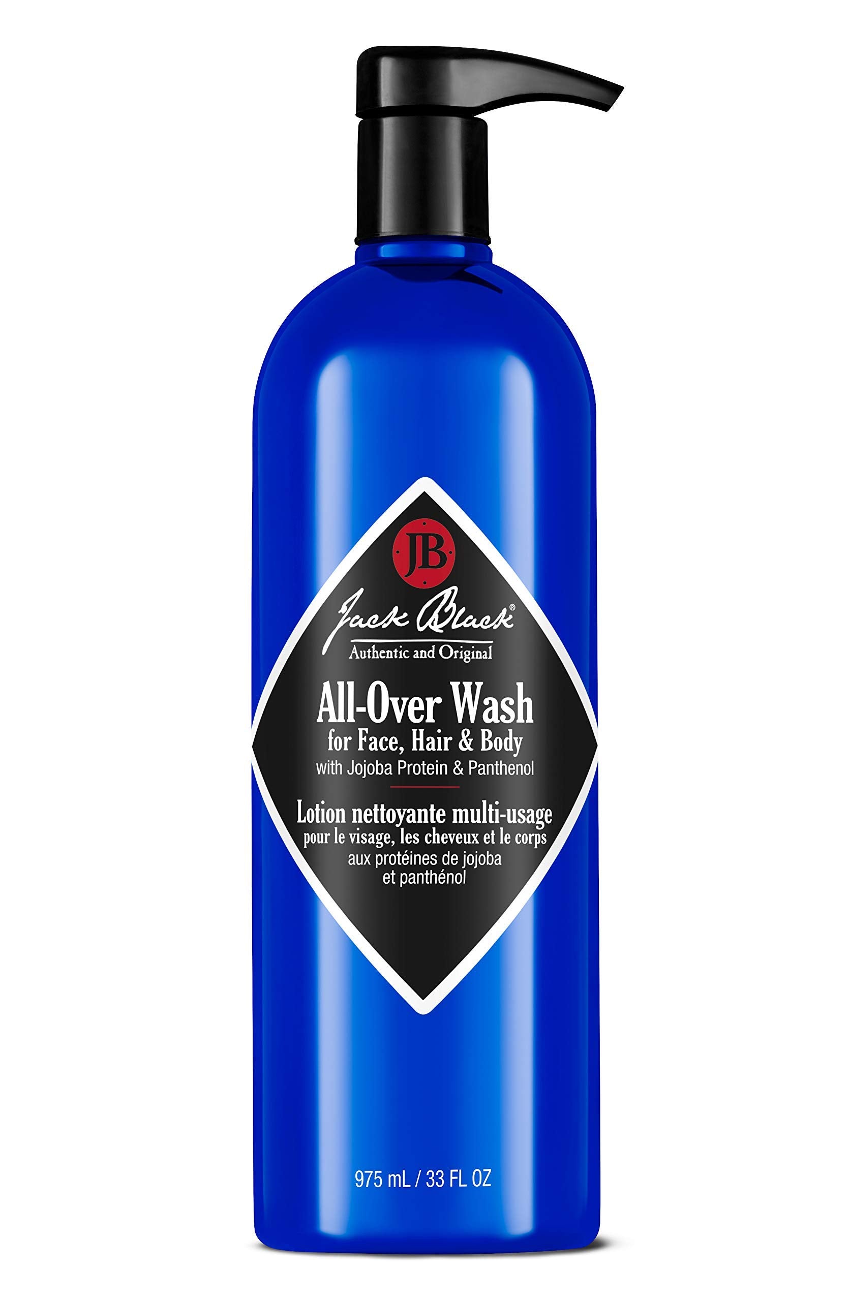 jack black front bottle 33oz showing clean packaging and easy grip benefit