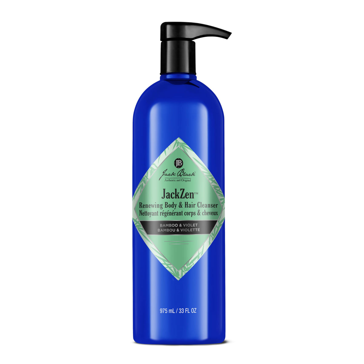 Jack Black front bottle showing label and 33 oz size for easy selection