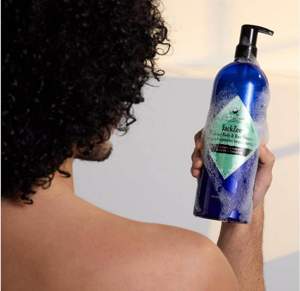 Jack Black creamy lather texture demonstrating gentle cleansing and hydration
