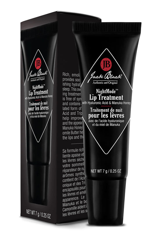 Jack Black texture close-up of balm showing rich emollient for deep overnight hydration