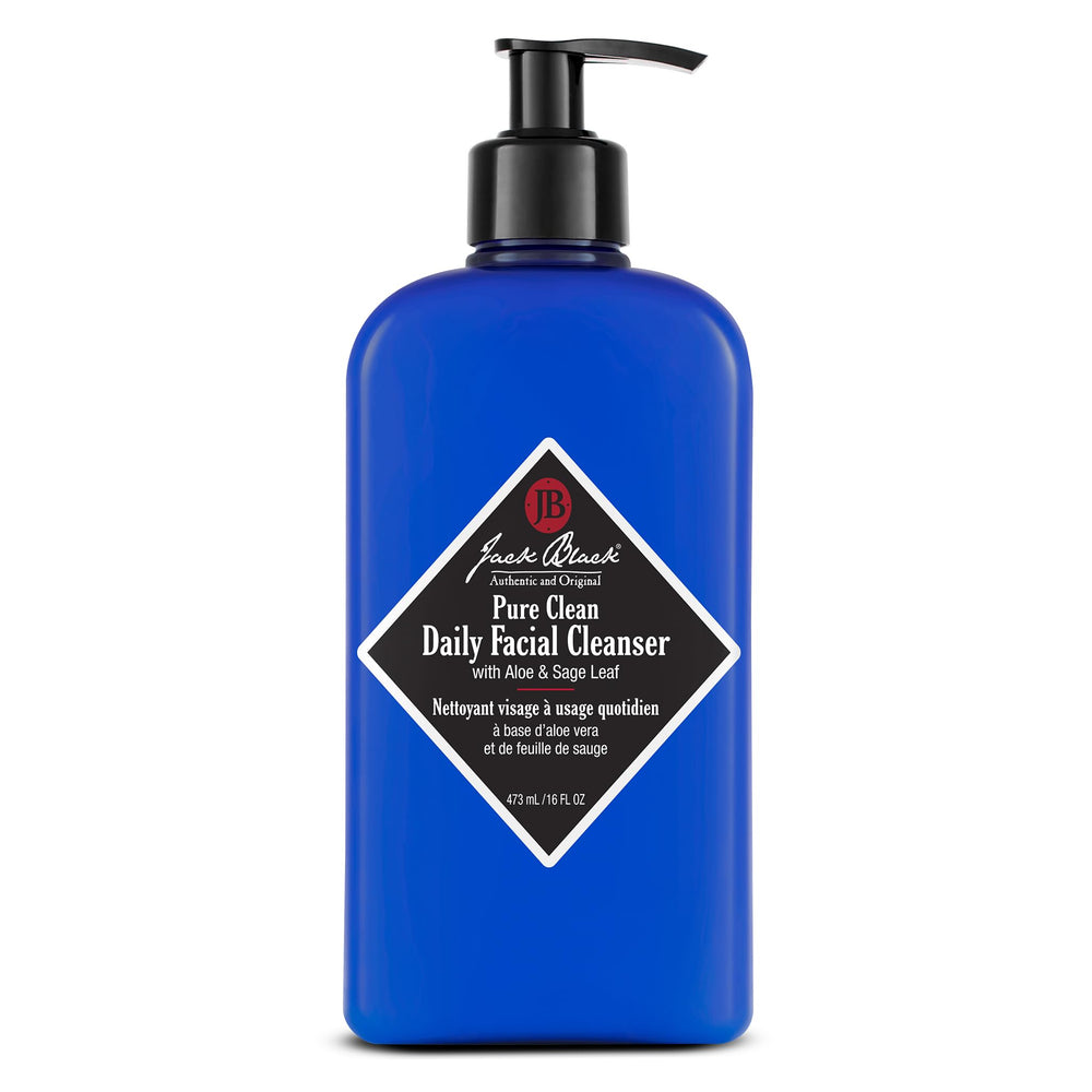 Jack Black front packaging showing label and 16 fl oz size, clear benefits