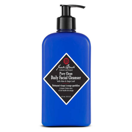 Jack Black front packaging showing label and 16 fl oz size, clear benefits