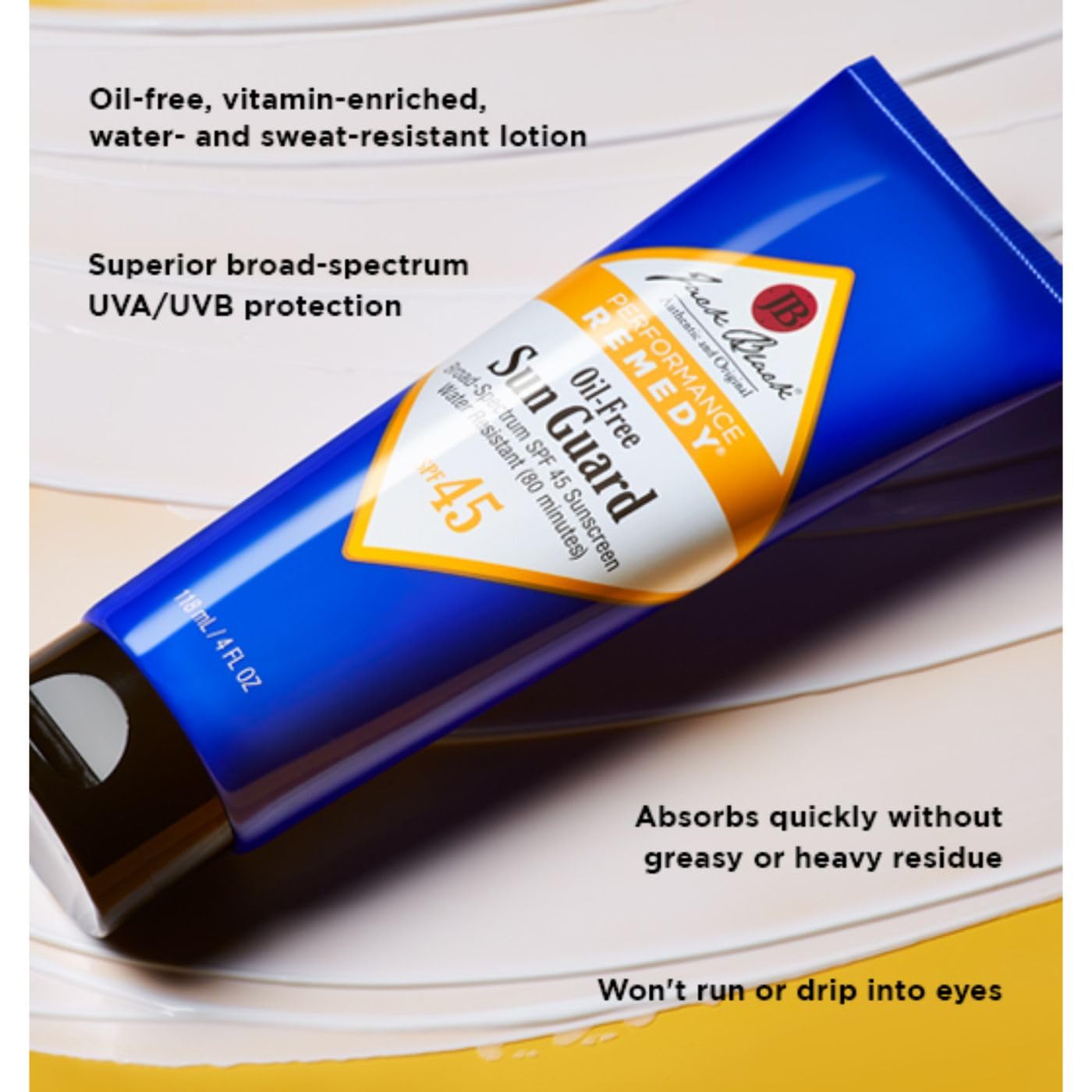 Jack Black applied on forearm during outdoor activity showing water resistance