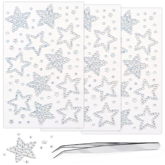 Jacnkb front sheet display showing star and heart gems for easy selection and sparkle