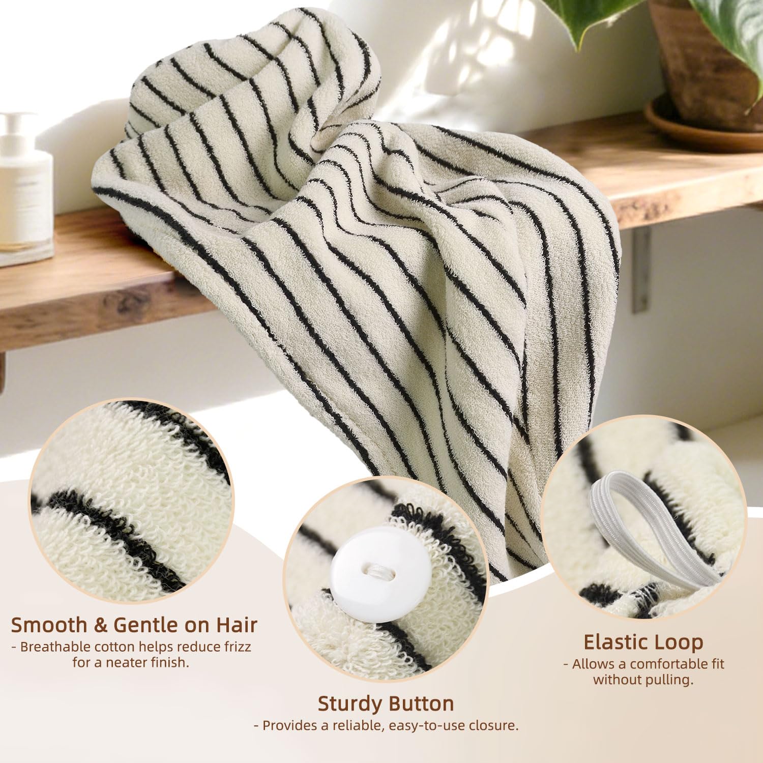 Jacquotha close-up of cotton weave highlighting soft texture and quick drying