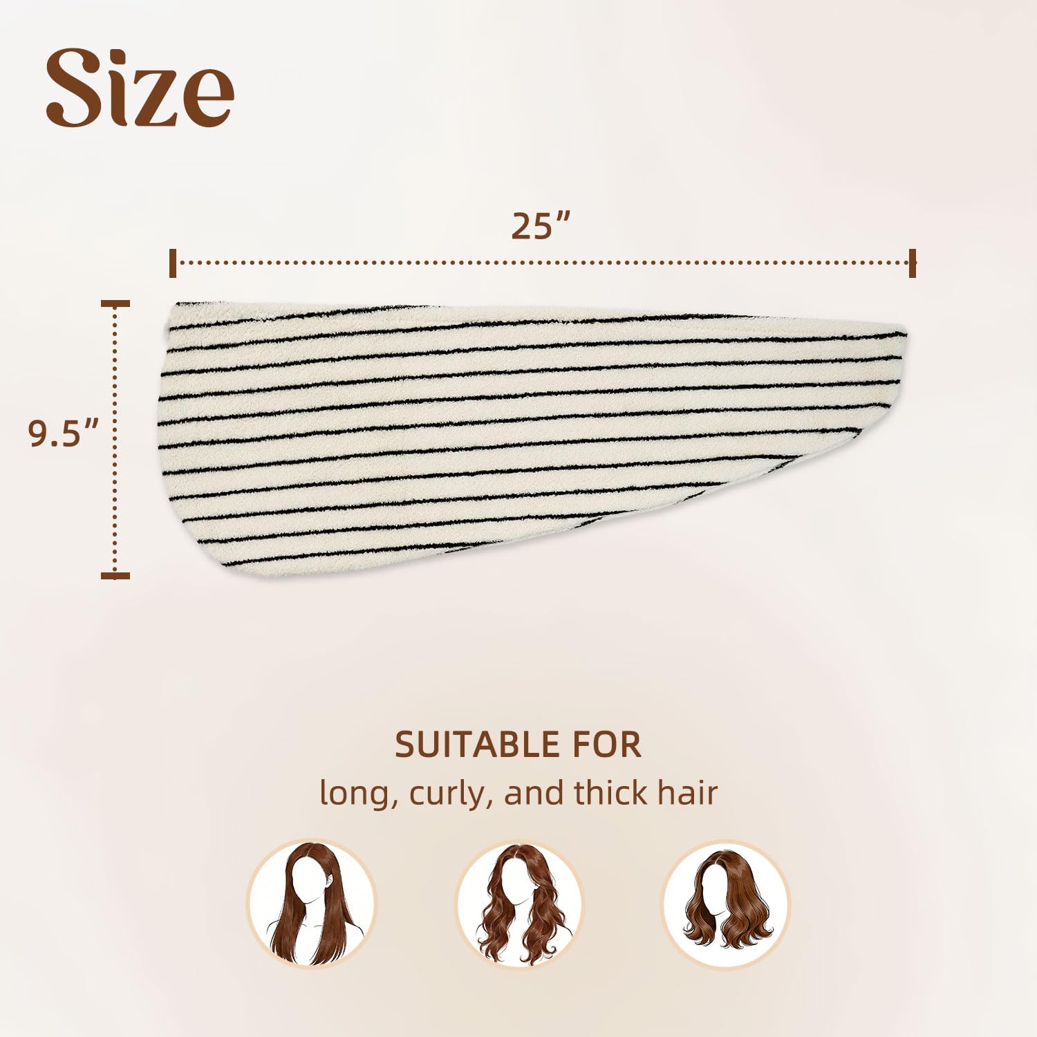 Jacquotha worn on head demonstrating secure hold and frizz control benefit