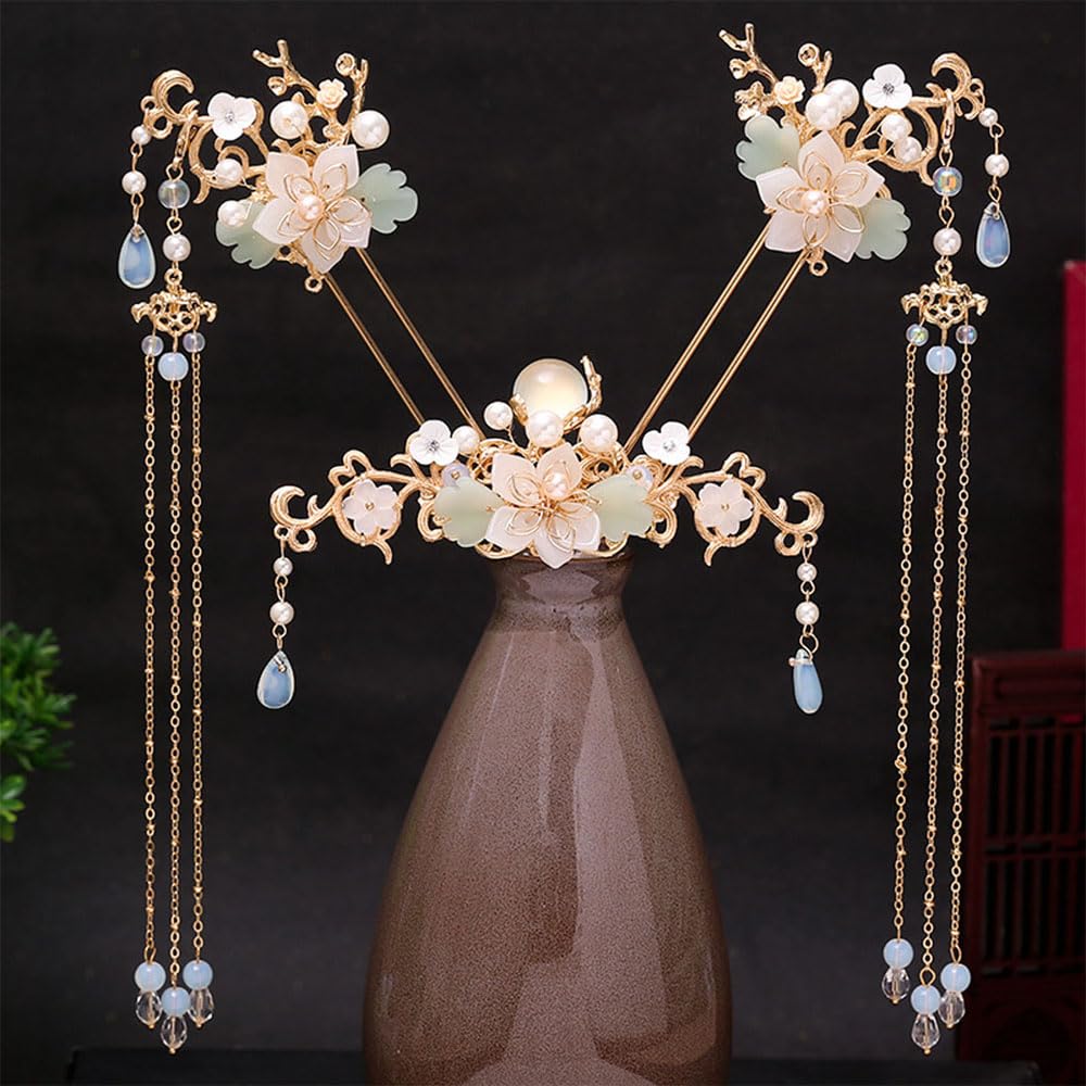 Jaczora tassel chains and teardrop crystal close-up showing movement and sparkle