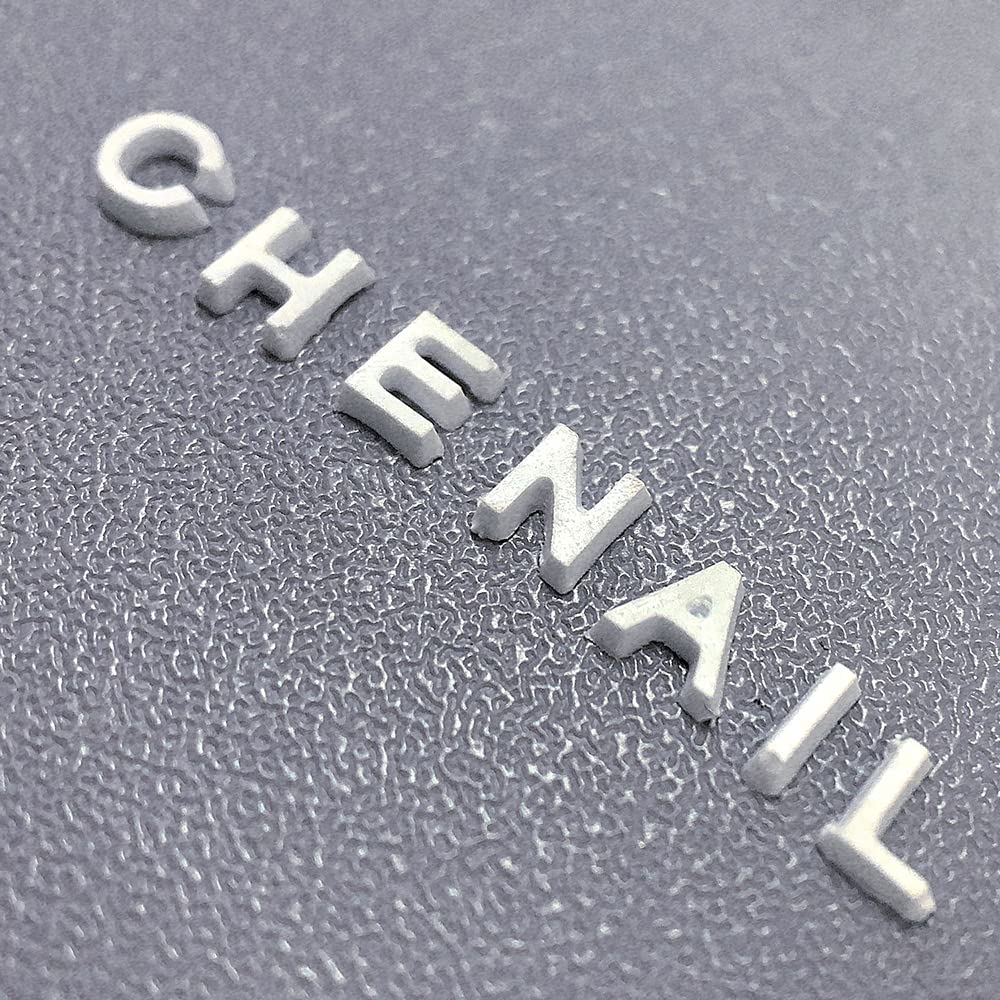 Jaliya glitter-filled resin letters close-up highlighting sparkle and color options