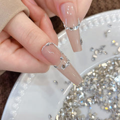 Jaliya nail artist workstation with rhinestones in use showing professional-ready kit