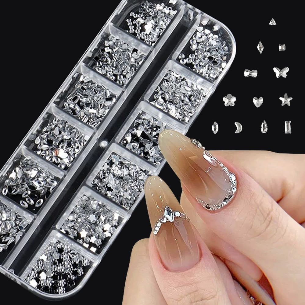 Jaliya reflective rhinestone surface close-up demonstrating brilliant shine for nails