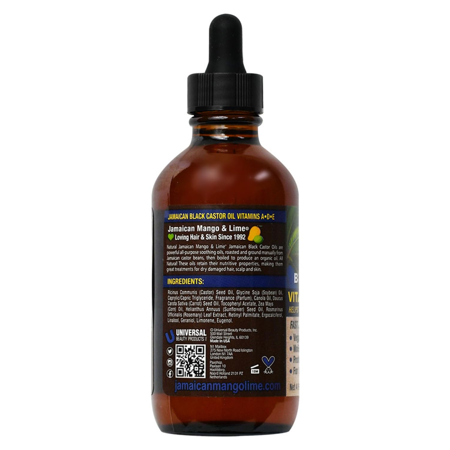 Jamaican Mango & Lime oil texture close-up highlighting rich consistency and seal