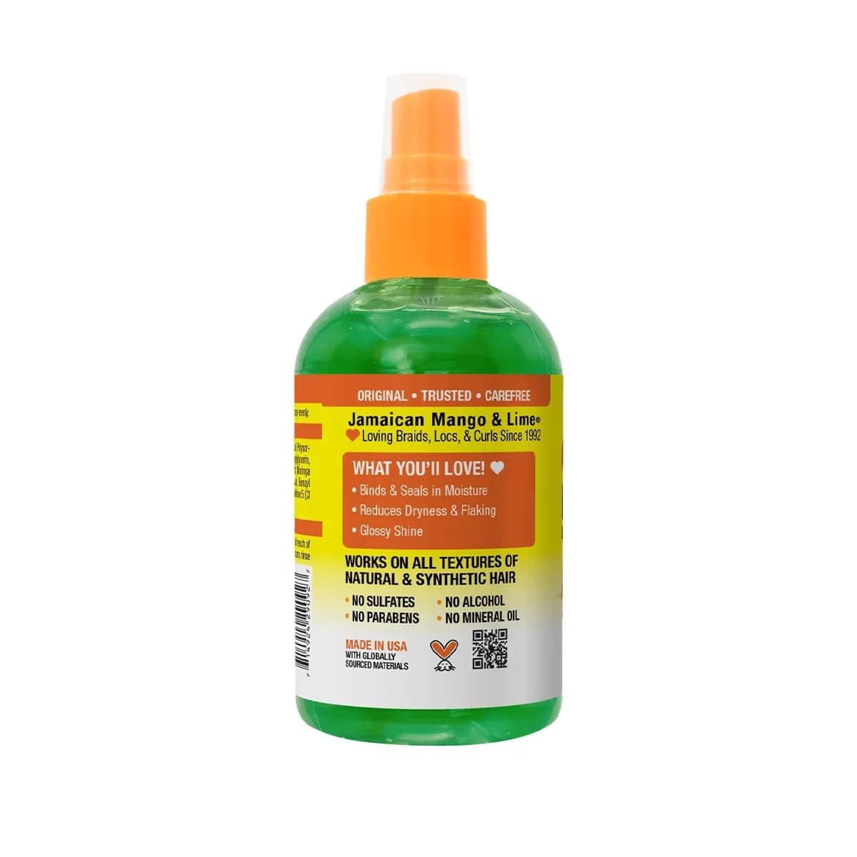 Jamaican Mango & Lime close-up label highlights features and ingredient clarity