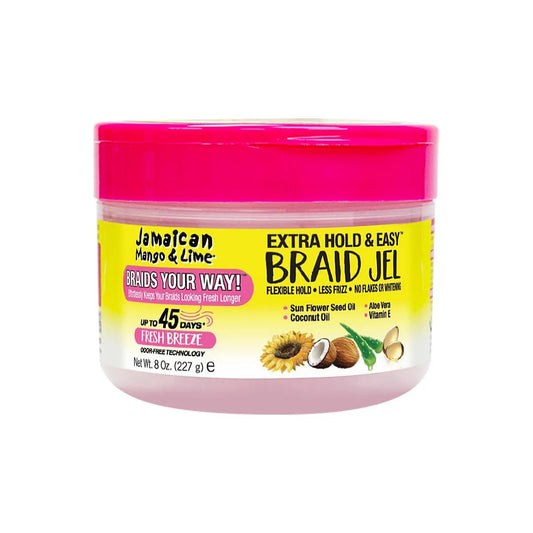 Jamaican Mango & Lime jar front view showing label and product benefit