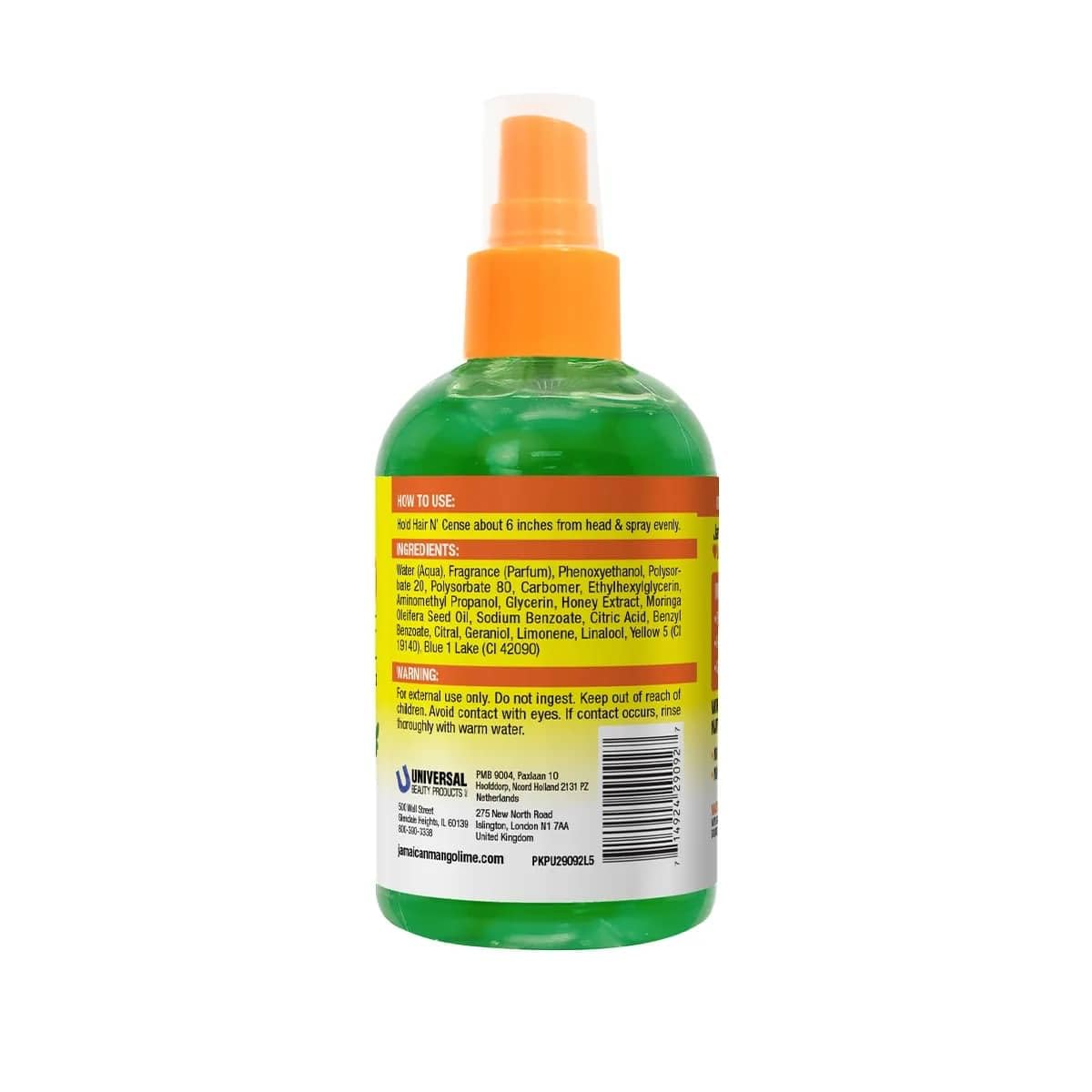Jamaican Mango & Lime spray in use on locs providing quick freshness