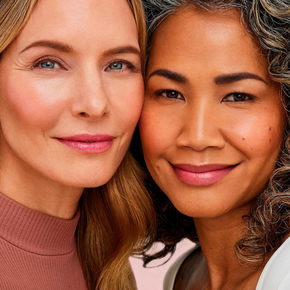 jane iredale size comparison beside a coin for travel-friendly convenience