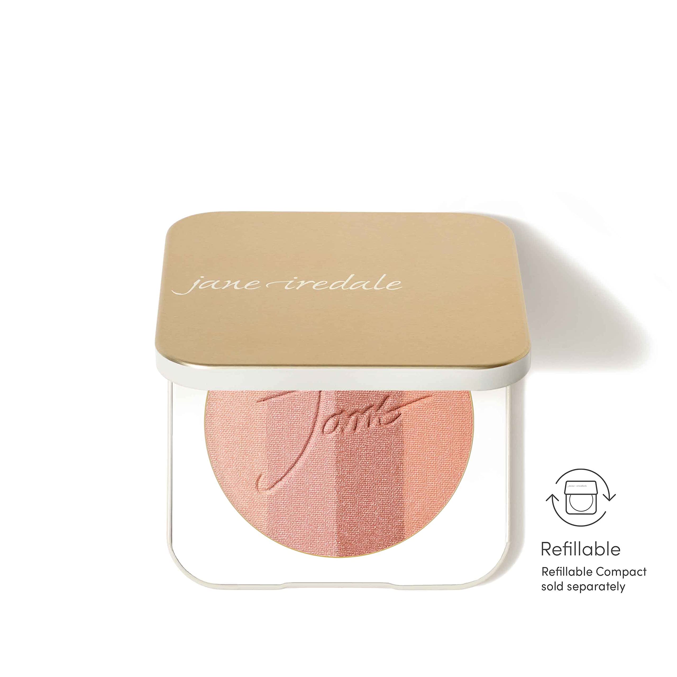 jane iredale pan texture detail highlighting creamy, blendable powder finish