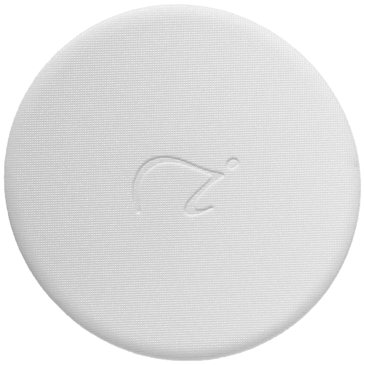 jane iredale powder applied for touch-up demonstrating shine control benefit