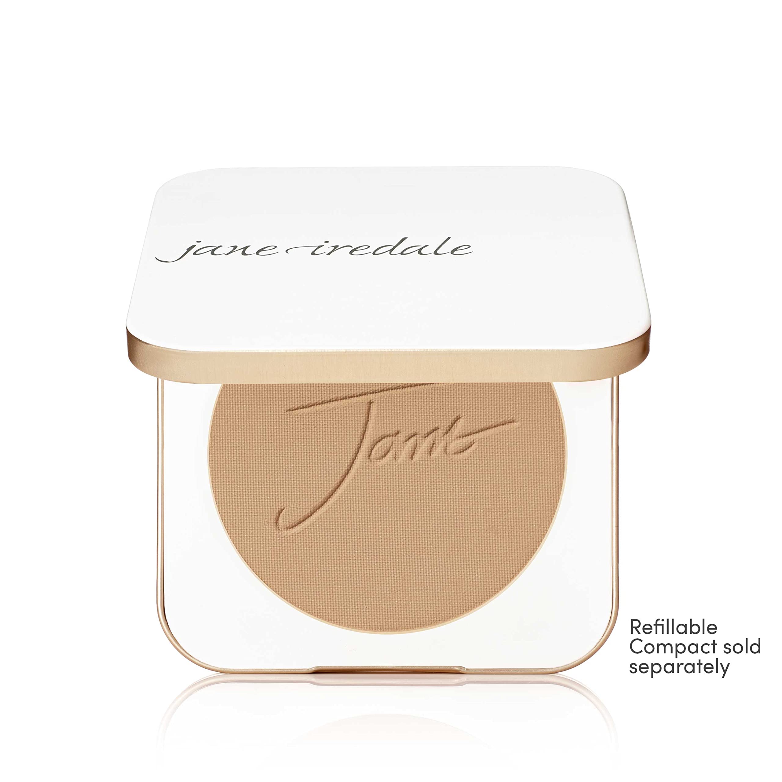 jane iredale arm swatches of latte showing buildable coverage and blendability benefit