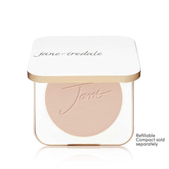 jane iredale powder on brush demonstrating buildable coverage benefit