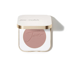 jane iredale compact front view showing portable blush and sleek packaging benefit: travel-ready
