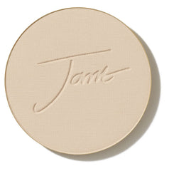 jane iredale pressed powder refill front view shows compact-ready design benefit: eco-friendly refill