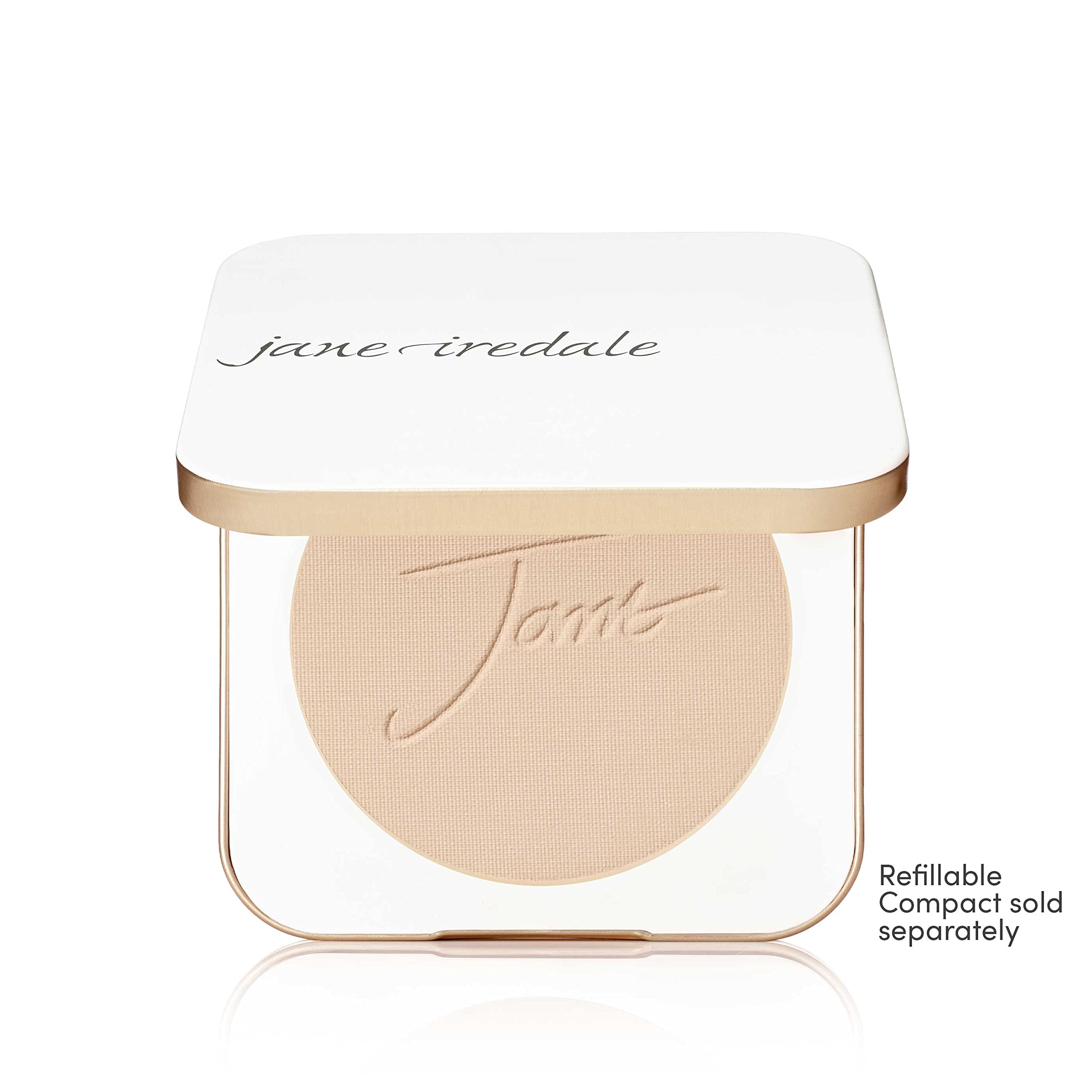 jane iredale swatch on skin shows natural matte coverage and blendability benefit