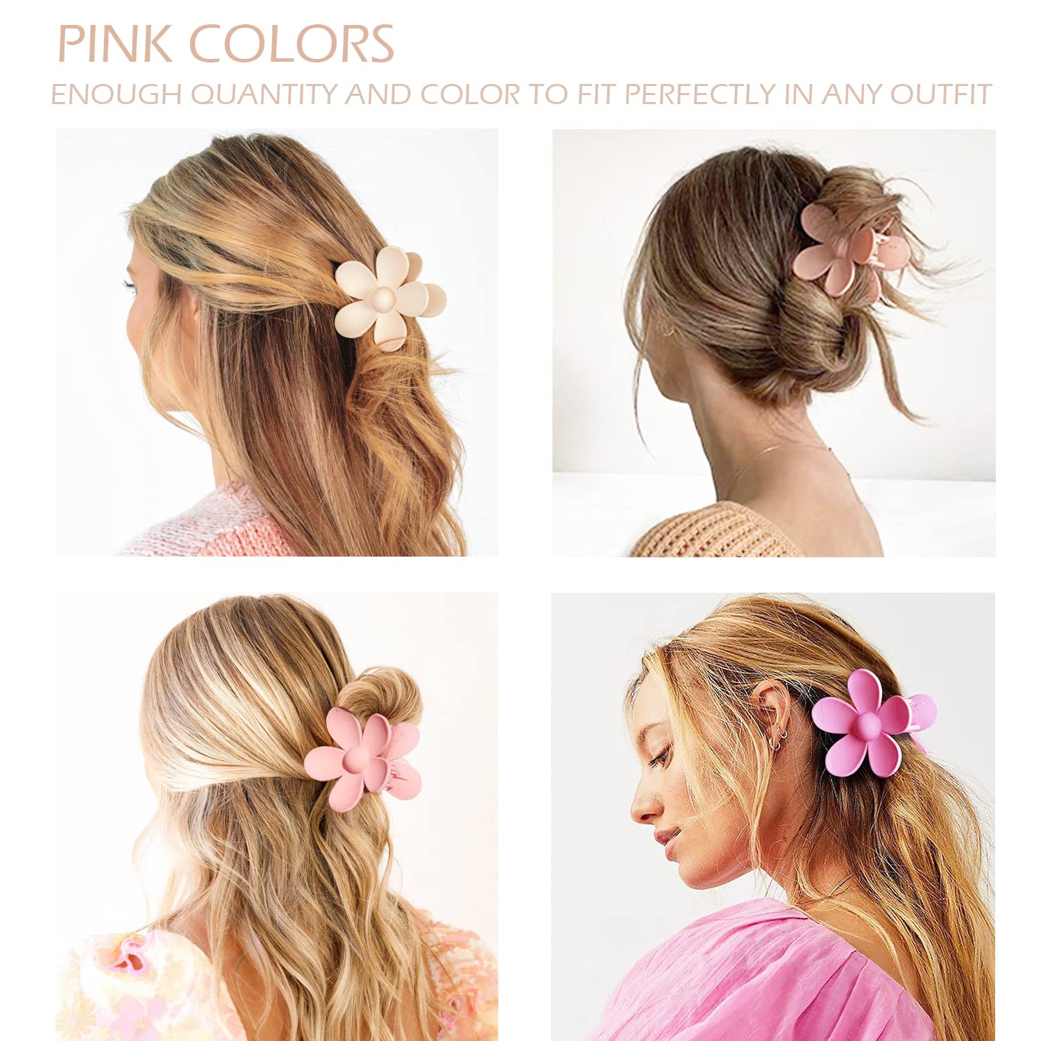 JANFUN clip holding a high ponytail in use, secure all-day hold benefit