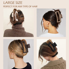JANFUN hair clip securing an elegant updo, offering reliable all-day hold
