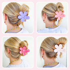 JANFUN clip securing high ponytail demonstrating reliable grip during activity