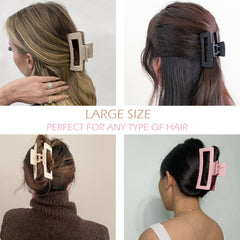 JANFUN flower clip holding a small hair section demonstrating delicate hair-friendly grip